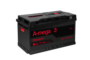 Аккумулятор A-Mega Standard 80Ah 760 A EN LOW 12V цена и информация | Аккумуляторы | pigu.lt