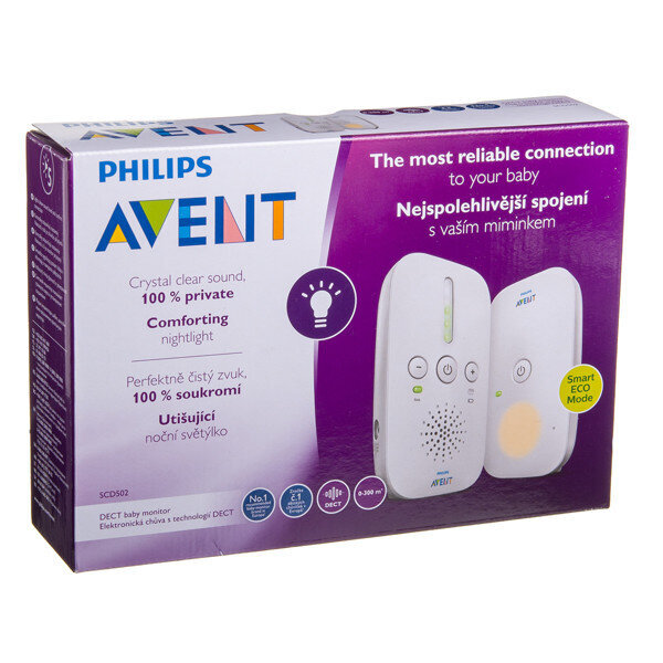 Mobili auklė Philips Avent Audio SCD502 kaina ir informacija | Mobilios auklės | pigu.lt