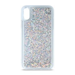 Liquid Sparkle TPU case for Samsung A40 silver цена и информация | Чехлы для телефонов | pigu.lt