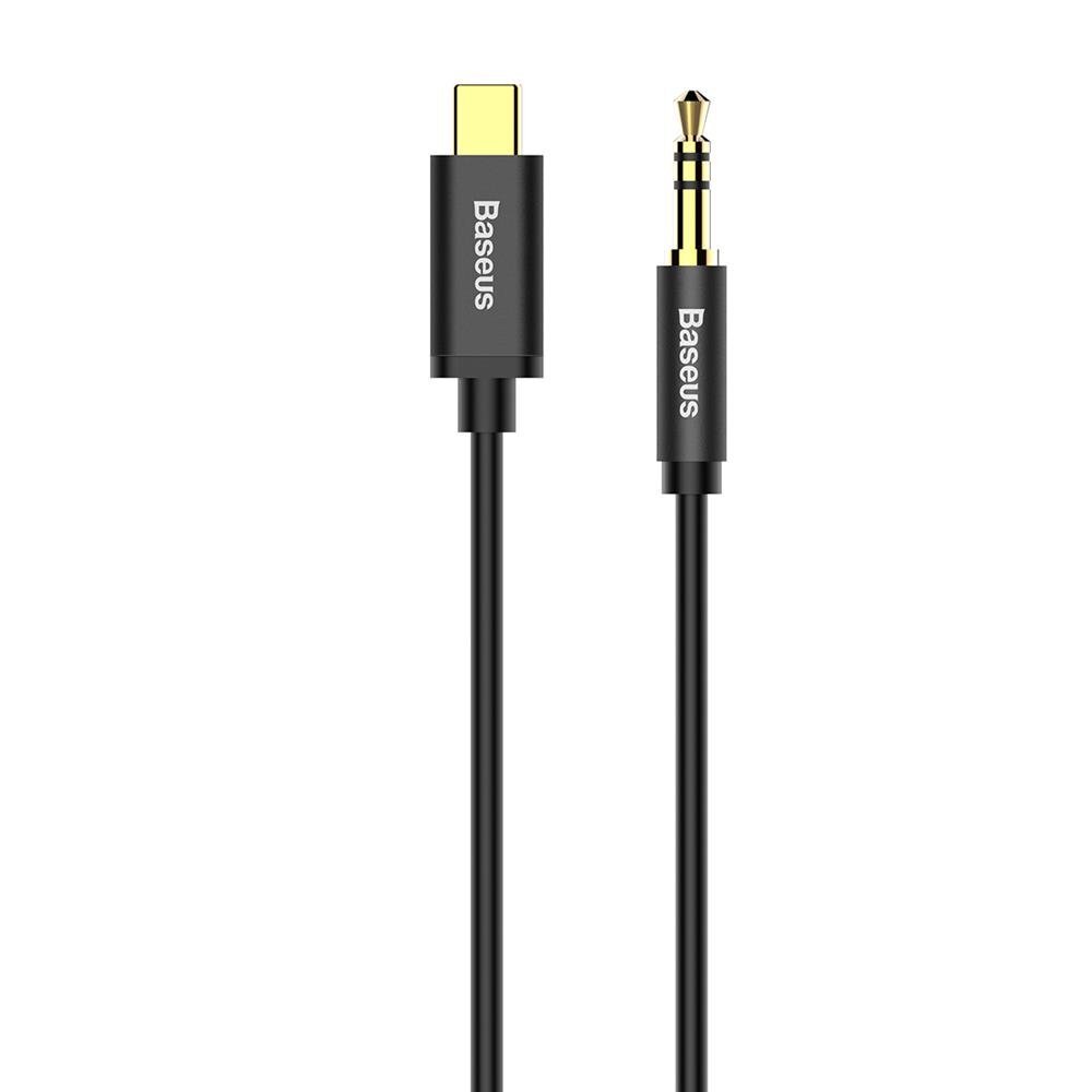 Baseus Yiven audio M01 USB type-C / mini-jack (3,5 mm) 1,2 m laidas, Juoda цена и информация | Laidai telefonams | pigu.lt