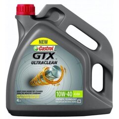 Castrol GTX Ultraclean 10W-40 A3/B4 моторное масло, 4Л цена и информация | Castrol Автомобильные смазки | pigu.lt