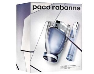 Набор Paco Rabanne Invictus для мужчин: EDT 100 мл + EDT 20 мл цена и информация | Мужские духи | pigu.lt