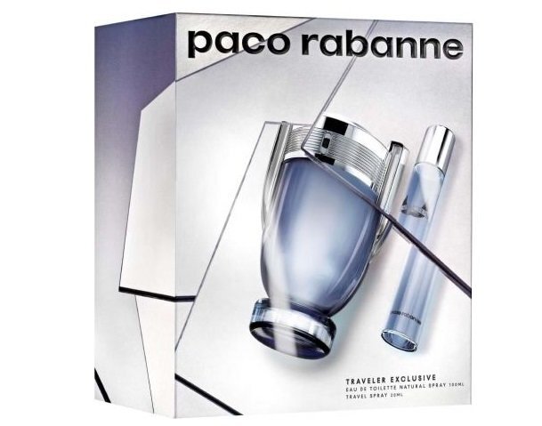 Rinkinys Paco Rabanne Invictus vyrams: EDT 100 ml + EDT 20 ml kaina ir informacija | Kvepalai vyrams | pigu.lt