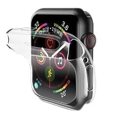 Usams IW486BH03 TPU 360 градусов Защитный чехол (0.8мм) для смарт часов Apple Watch 4 (44мм) Прозрачный цена и информация | Аксессуары для смарт-часов и браслетов | pigu.lt