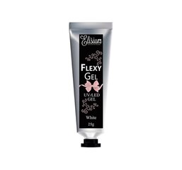 Гель для наращивания ногтей Elisium Flexy Gel White, 25 г цена и информация | Лаки, укрепители для ногтей | pigu.lt