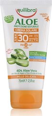 Equilibra Aloe SPF30 солнцезащитный крем 75 мл цена и информация | Кремы от загара | pigu.lt