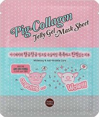 Kiaulė Holika Holika Pig Collagen Gel Mask Sheet, 25 ml kaina ir informacija | Veido kaukės, paakių kaukės | pigu.lt