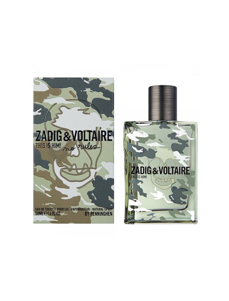 Kvapusis vanduo vyrams Zadig & Voltaire This Is Him! No Rules EDT 50 ml kaina ir informacija | Kvepalai vyrams | pigu.lt