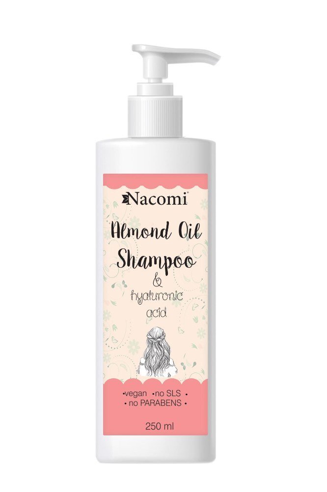Lyginamasis plaukų šampūnas su migdolų aliejumi Nacomi 250 ml цена и информация | Šampūnai | pigu.lt