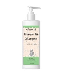 Plaukų šampūnas su avokadais ir keratinu Nacomi, 250 ml kaina ir informacija | Šampūnai | pigu.lt