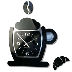 Sieninis laikrodis Kava ir kruasanas kaina ir informacija | Laikrodžiai | pigu.lt