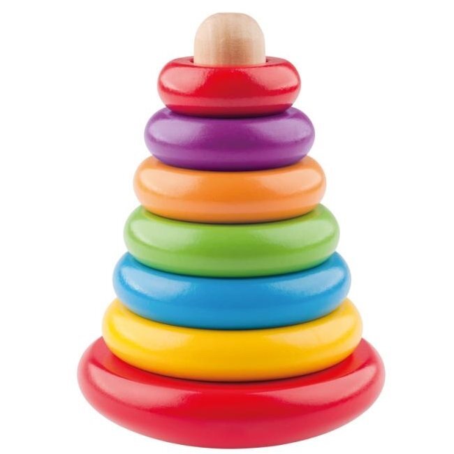 Medinis žaislas Woody 90003 Eco Piramidė - rūšiuolis цена и информация | Žaislai kūdikiams | pigu.lt