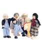 Medinės lėlių figūrėlės - šeima Woody 90620 цена и информация | Žaislai mergaitėms | pigu.lt