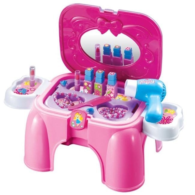 Vaikiškas grožio rinkinys Woody Plastica Pink Girls 91609, 16 dalių kaina ir informacija | Žaislai mergaitėms | pigu.lt