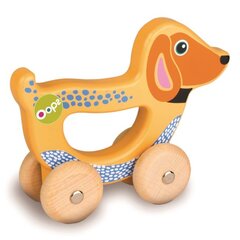 Деревянная игрушка на колесиках Oops Dog 17008.22 цена и информация | Игрушки для малышей | pigu.lt