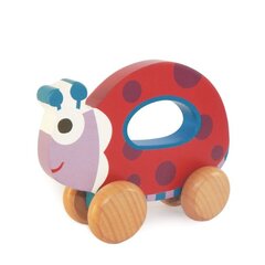 Деревянная игрушка на колесиках Oops Ladybug 17008.22 цена и информация | Игрушки для малышей | pigu.lt