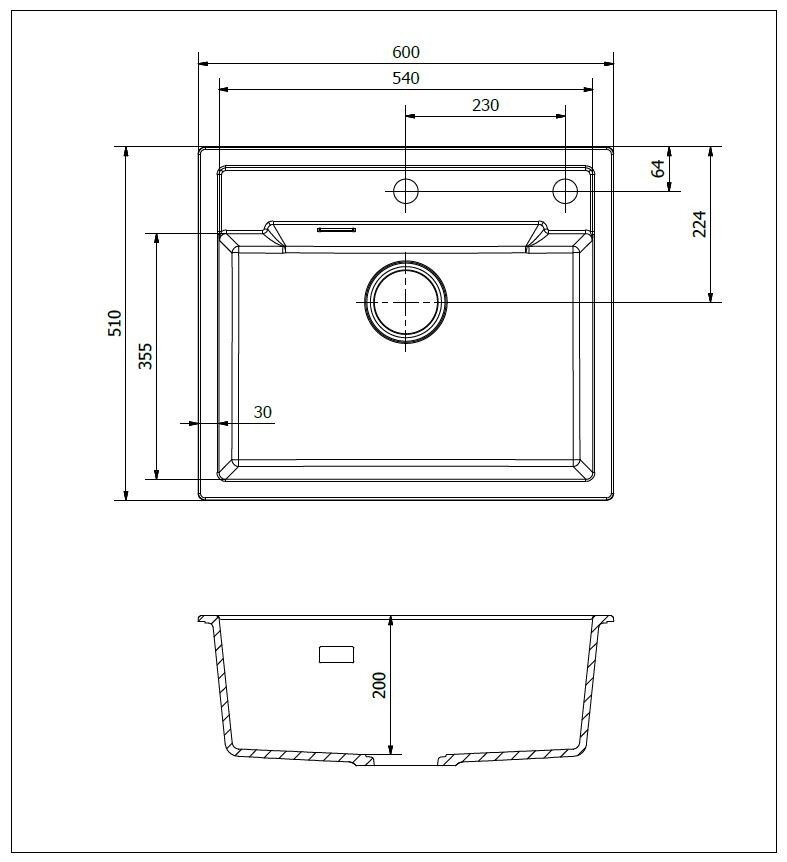 Granito plautuvė REGINOX Amsterdam 54 Tapwing, Pure White kaina ir informacija | Virtuvinės plautuvės | pigu.lt