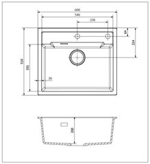 Granito plautuvė REGINOX Amsterdam 54 Tapwing, Caffe Silvery kaina ir informacija | Virtuvinės plautuvės | pigu.lt