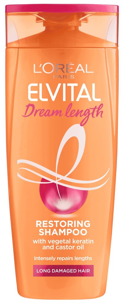 Atkuriamasis ir maitinamasis šampūnas L'Oreal Paris Elvital Dream Length 250 ml цена и информация | Šampūnai | pigu.lt