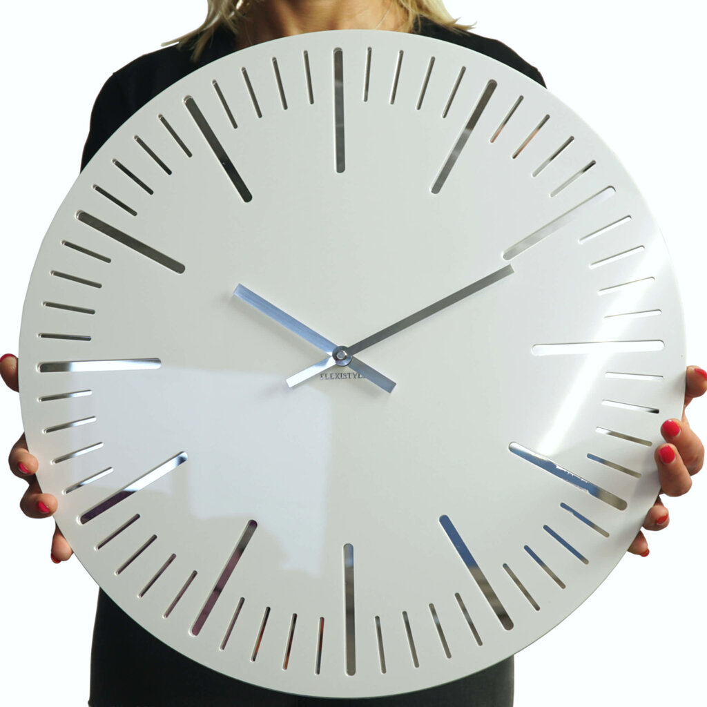 Sieninis laikrodis Proporcija. Didelis. Baltas kaina ir informacija | Laikrodžiai | pigu.lt