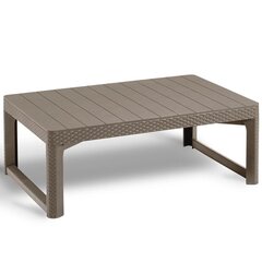 Садовый стол Lyon Rattan Table, бежевый цена и информация | Садовые столы, столики | pigu.lt