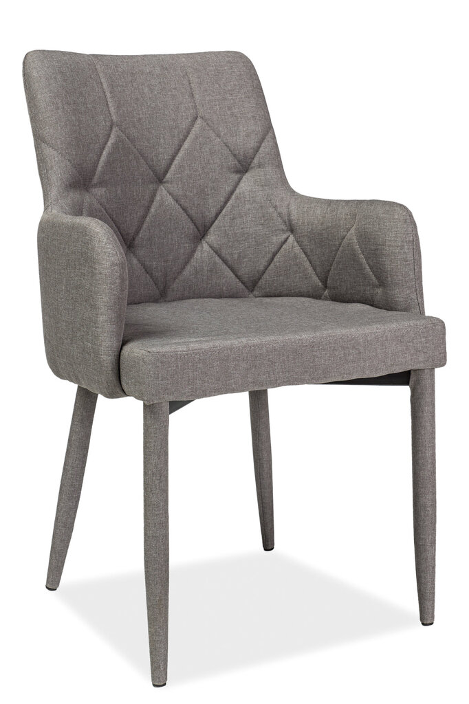 4-ių kėdžių komplektas Signal Meble Ricardo Velvet, pilkas цена и информация | Virtuvės ir valgomojo kėdės | pigu.lt