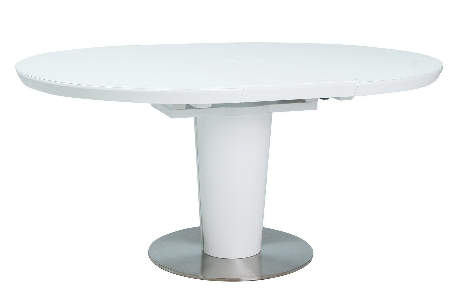 Išskleidžiamas stalas Signal Meble Orbit, baltas kaina ir informacija | Virtuvės ir valgomojo stalai, staliukai | pigu.lt