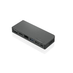 Адаптер Lenovo Powered USB-C Travel Hub Ethernet цена и информация | Lenovo Компьютерные аксессуары | pigu.lt