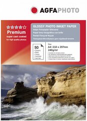 AgfaPhoto Premium Glossy Photo Paper 240 g A 4 50 Sheets цена и информация | Аксессуары для фотоаппаратов | pigu.lt