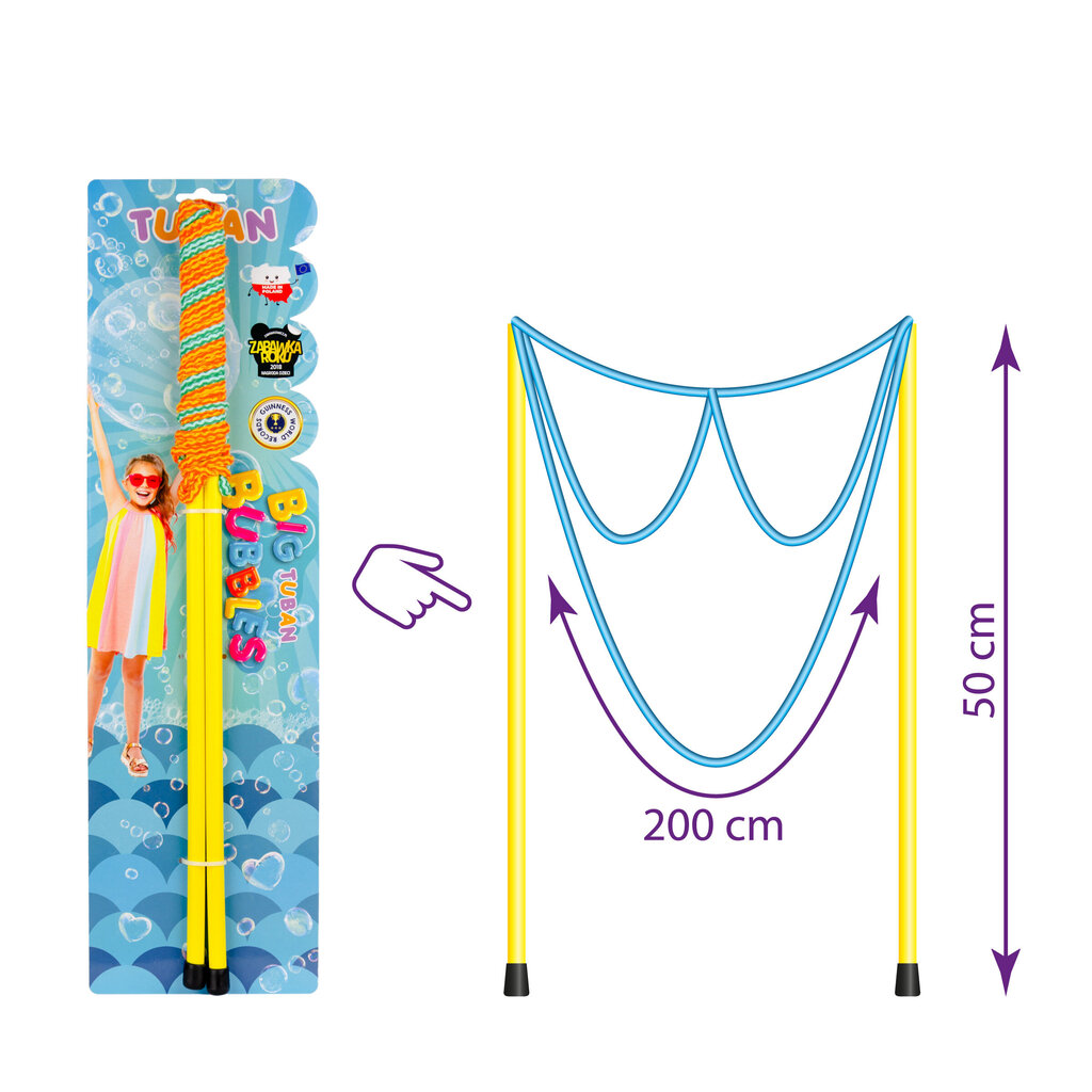 Milžiniška akinių formos muilo burbulų lazda, Tuban TU3609 kaina ir informacija | Vandens, smėlio ir paplūdimio žaislai | pigu.lt