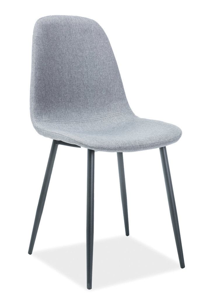 4-ių kėdžių komplektas Signal Meble Fox, pilkas/juodas kaina ir informacija | Virtuvės ir valgomojo kėdės | pigu.lt