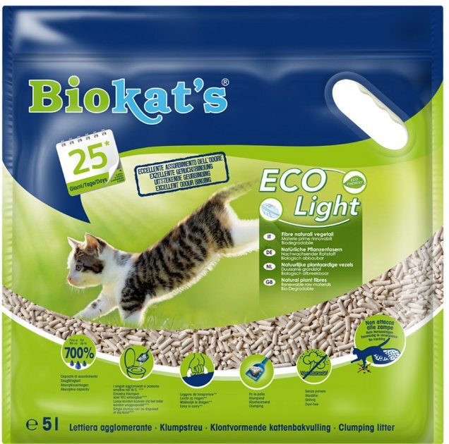 Biokat's kraikas katėms ECO LIGHT, 5 L kaina ir informacija | Kraikas katėms | pigu.lt