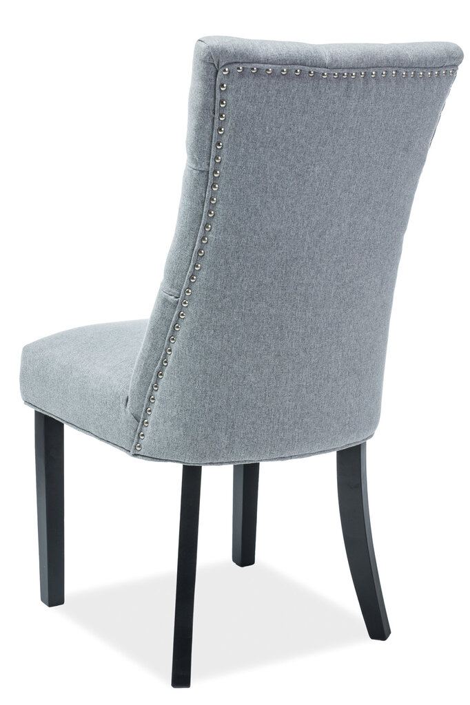 2-jų kėdžių komplektas Signal Meble Aleksander, pilkas/juodas kaina ir informacija | Virtuvės ir valgomojo kėdės | pigu.lt