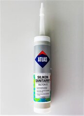 Sanitarinis silikonas ATLAS SILTON S 124-N, 280 ml, tamsios wenege spalvos kaina ir informacija | Sandarinimo medžiagos | pigu.lt