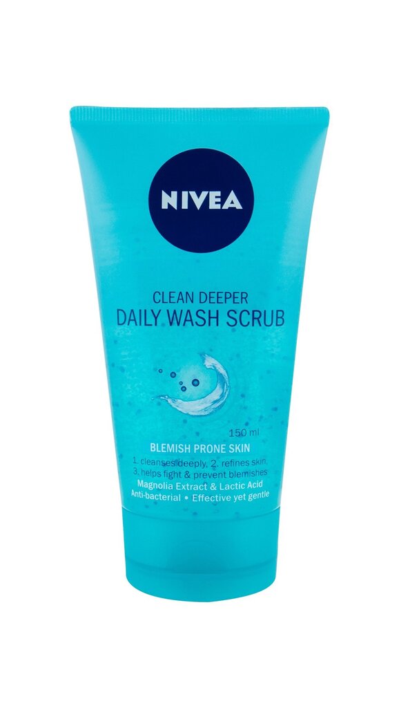 Švelnus veido šveitiklis Nivea 3-in-1 150 ml цена и информация | Veido prausikliai, valikliai | pigu.lt