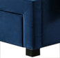 Lova NORE Moza su stalčiais, 160x200 cm, tamsiai mėlyna kaina ir informacija | Lovos | pigu.lt