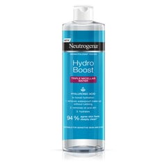 Мицеллярная вода NEUTROGENA Hydro Boost 3-в-1 400 мл цена и информация | Средства для очищения лица | pigu.lt