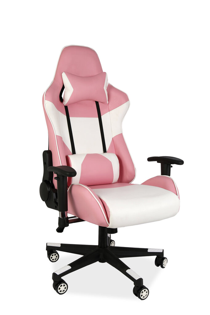 Žaidimų kėdė Signal Meble Lotus, rožinė/balta kaina ir informacija | Biuro kėdės | pigu.lt