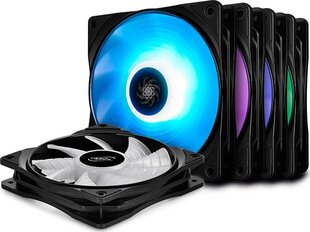 Вентилятор Deepcool DP-FRGB-RF120-5C-M цена и информация | Компьютерные вентиляторы | pigu.lt