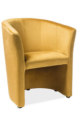 Кресло Signal Meble TM-1 Velvet, желтый цена и информация | Кресла в гостиную | pigu.lt