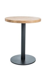 Staliukas Signal Meble Puro II, 60 cm, juodos/ąžuolo spalvos kaina ir informacija | Virtuvės ir valgomojo stalai, staliukai | pigu.lt