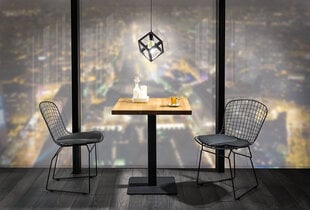 Столик Signal Meble Puro, 80 см, дуб/черного цвета цена и информация | Кухонные и обеденные столы | pigu.lt
