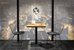 Staliukas Signal Meble Puro-II, 60 cm, juodos/ąžuolo spalvos kaina ir informacija | Virtuvės ir valgomojo stalai, staliukai | pigu.lt