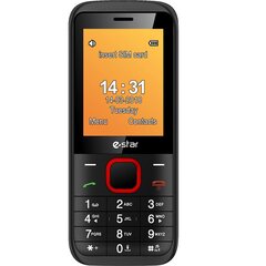 eStar X24, Dual Sim, Red цена и информация | Мобильные телефоны | pigu.lt