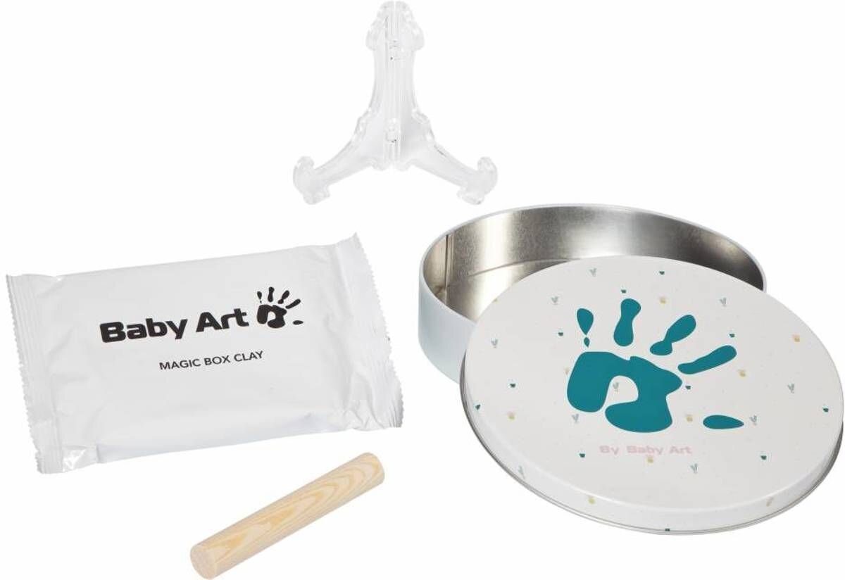 Dėžutė su kūdikio įspaudu Baby Art Magic Box Essencials kaina ir informacija | Antspaudai kūdikiams | pigu.lt