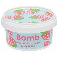 Kūno sviestas Bomb Cosmetics Strawberry & Cream, 200 ml kaina ir informacija | Kūno kremai, losjonai | pigu.lt
