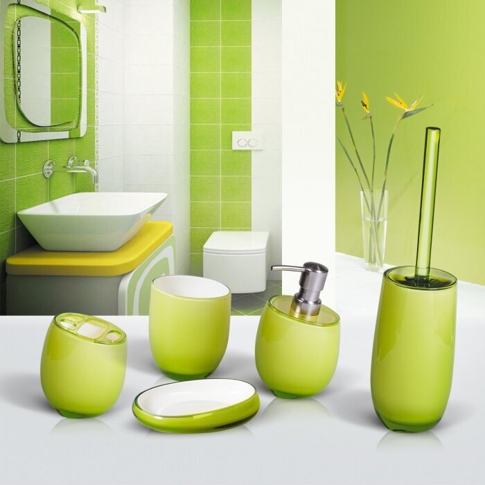 Tatkraft vonios puodelis Immanuel Repose, žalias kaina ir informacija | Vonios kambario aksesuarai | pigu.lt