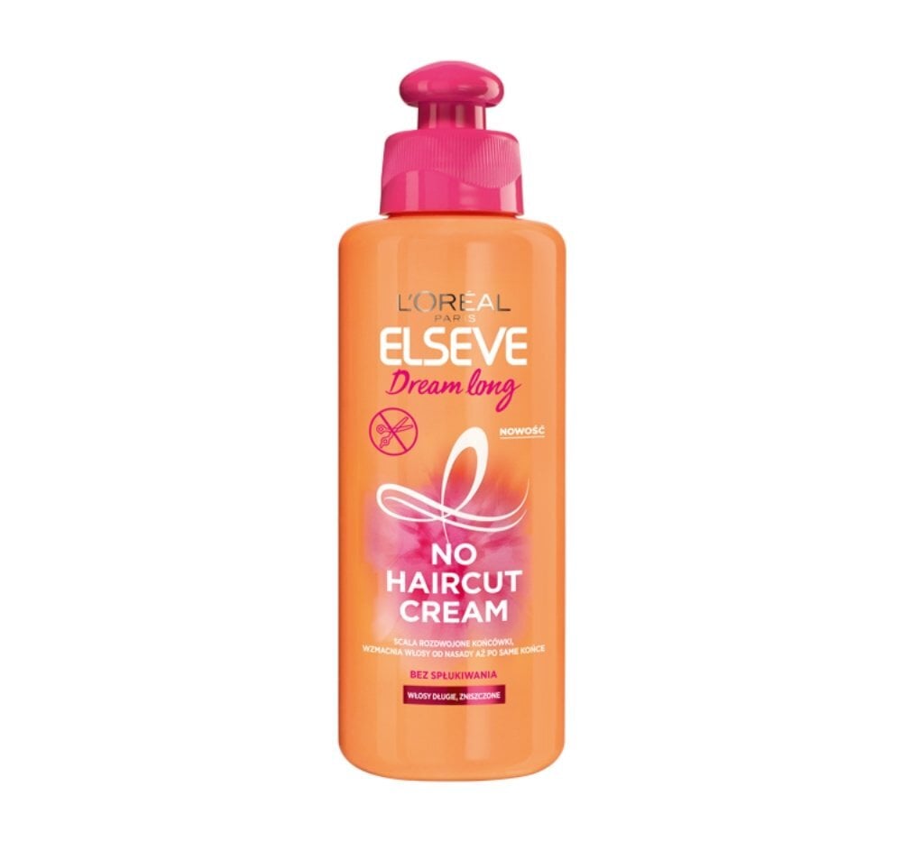 Plaukų kremas L’Oreal Paris Elseve Dream Long No Haircut 200 ml kaina ir informacija | Priemonės plaukų stiprinimui | pigu.lt