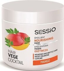 Питательная маска для волос Sessio Hair Vege Cocktail Emollient Nourishing Mask Манго, 450 г цена и информация | Средства для укрепления волос | pigu.lt