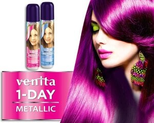 Purškiami trumpalaikiai plaukų dažai Venita 1-Day Color Morska Fala, 50ml цена и информация | Краска для волос | pigu.lt